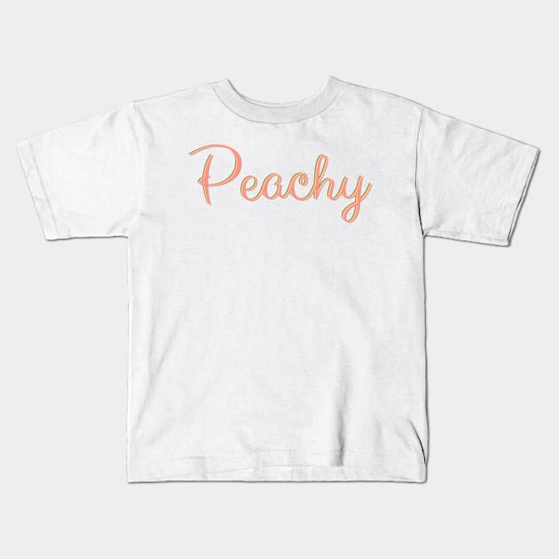 Peachy Kids T-Shirt by BrushingBlu-LTD